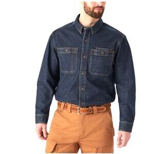Duluth Trading Co. Men's Free Swingin' Denim Relaxed Fit Shirt XLT Extra Lg Tall